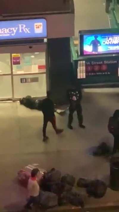 Assaulting a random person