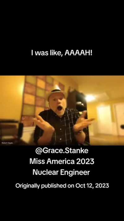 Being interviewed by Miss America