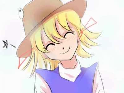 I also made this quick animation of suwako smiling. It's rough because I went fast