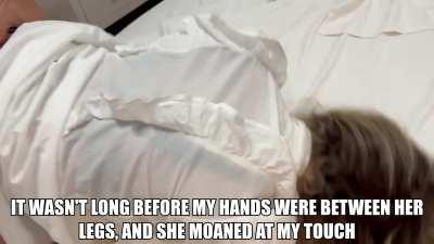 Helping Mom with her sun burn