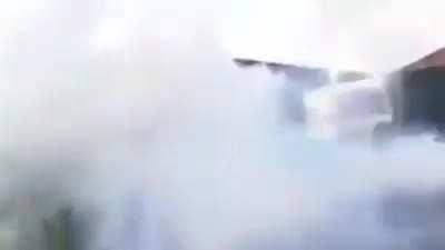 Firecracker in a drum