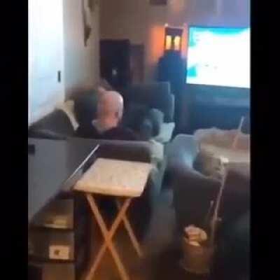 Dude sorta dies inside after dildo toss