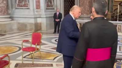 Macron refused to shake hands with Trump at the Vatican during Pope Francis’ funeral