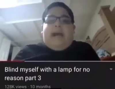 An attempt to blind himself 