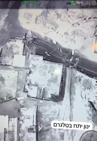 IDF drone operators successfully direct tank fire on militants in Gaza, date and exact location unknown.