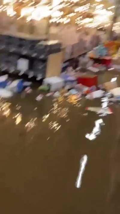 Instead of going to the lake, the lake came to us.