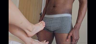 She knows exactly how to tease me and make my thick and long BBC hard, ready for her to take out and stroke 