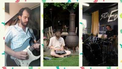 Our band couldn't play together because of quarantine. We got inspired by the 5 PM theme from New Horizons, our first recording in months!