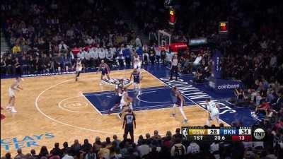 [Highlight] Some good defense as Bembry stays with him and swats Steph Curry's layup attempt