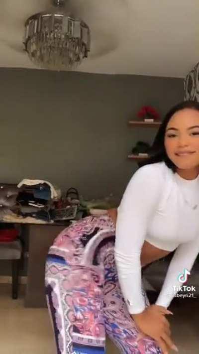 This flare pants design works well