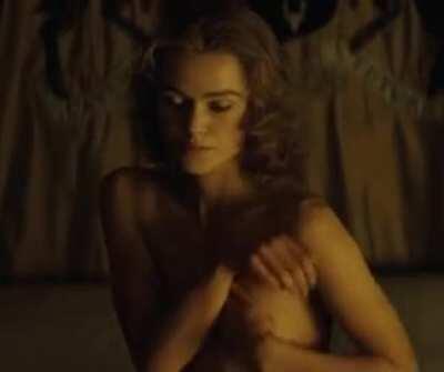 Keira Knightley is a little shy.