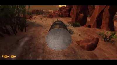 Black Mesa but I kill people with barrels.