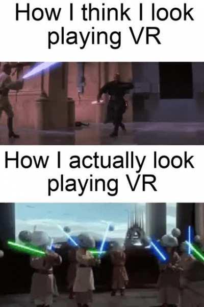 I just got an Oculus and I feel this best describes it