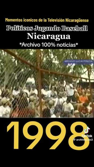 Does your country used to have a politicians all stars baseball game? NICARAGUA CAMPEON DEL MUNDO