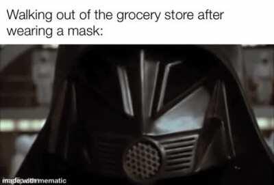 At least no one knows when I’m making faces at them