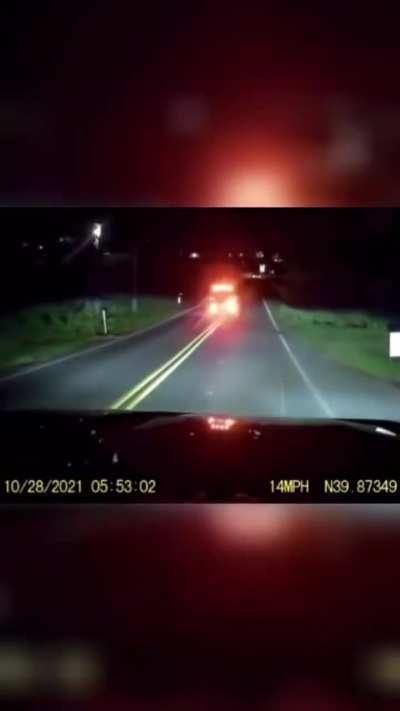 He was comin' in hot 😂🔥 I'm glad somebody caught this on a dash camera!