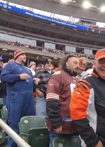 Well, at least he is enjoying the game...