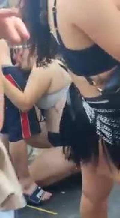 I know it's techno scene, but this might be trashy anyways