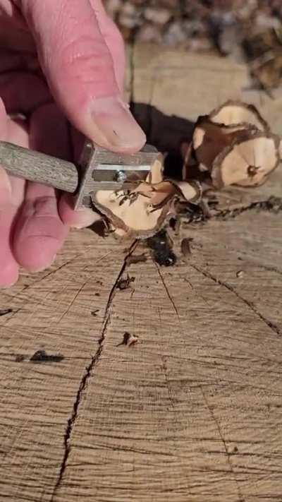 Get yourself a pencil sharpener for your survival kit, it’s extremely functional.