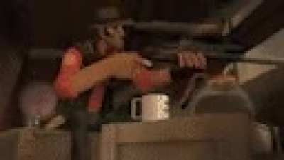 Eehh, nosé. Meet the sniper en un gif