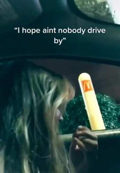 Oh sorry but did that drive-thru worker just moan?