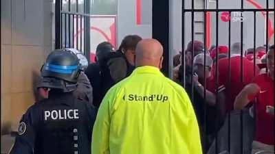 WCGW ... showing your football ticket to a French cop