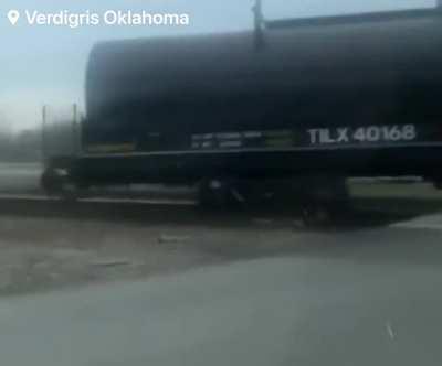 Train derailment in Verdigris, Oklahoma. March 2023