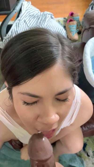 Bull painting my face in front of hubby