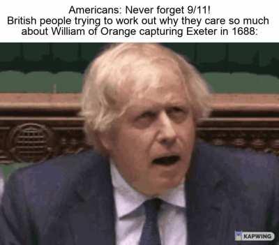 Generous of the Americans to remember the Glorious Revolution