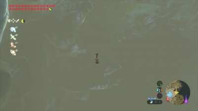 Link on his way to collect all 900 Korok Seeds