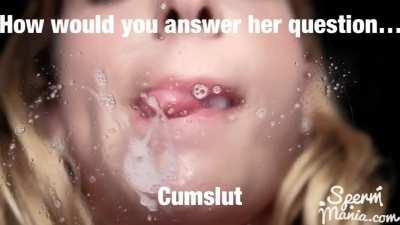 Turn on the audio to hear her question