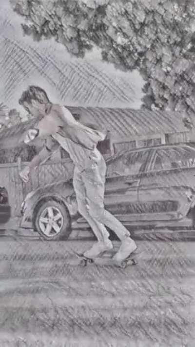 I developed a technique to apply continuously changing style transfer to a video