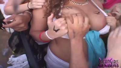 Even her friends wanted a taste of those biggies