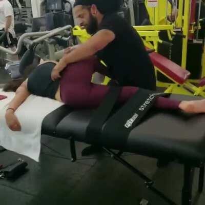 Stretching that booty