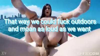 Getting wet with sis