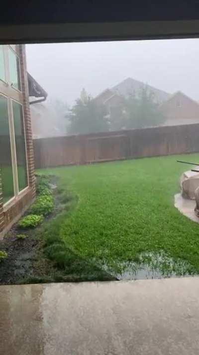 Tornado two weeks ago, hail storm tonight. Texas weather