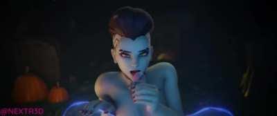 Bride Sombra giving a treat (nextr3d)