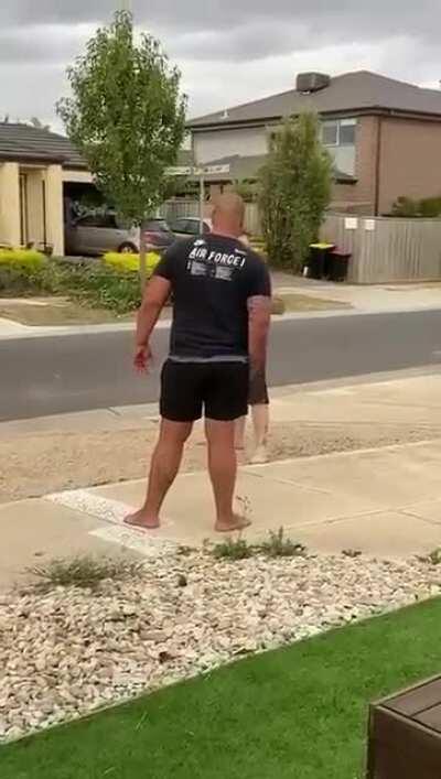 Thankfully the kid was taken by her mom