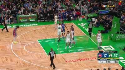 [Highlight] Malcolm Brogdon tries the silly stuff while trying to inbounds the ball but fails