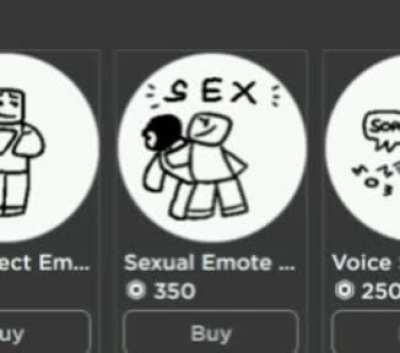 a sex emote in a game