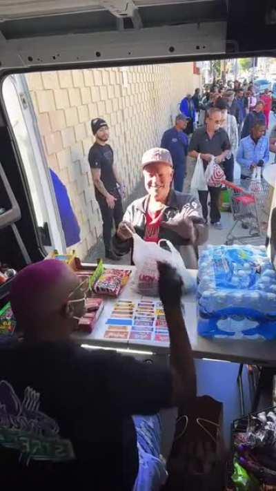 Homeless guy asking for a blanket - only if you have enough