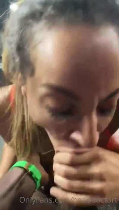 Teanna Trump Gives NFL Star Antonio Brown Sloppy Head on OF