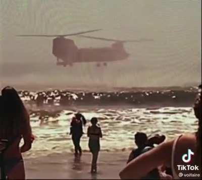 Diving off the back of a chinook