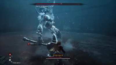 Arrived at the ghost Volbaino, I didn't bother to use reflection this time because it didn't seem optimal with Volbaino constantly teleporting