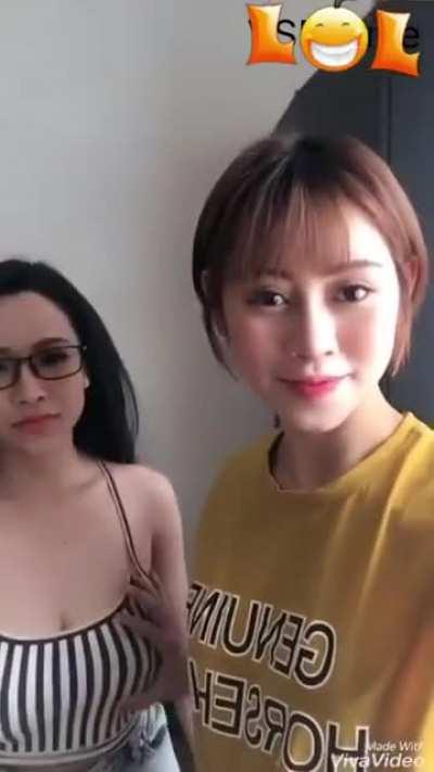 Boob grabbing is fun.