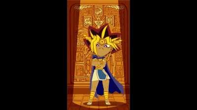 Yami Yugi doing the Ankha dance