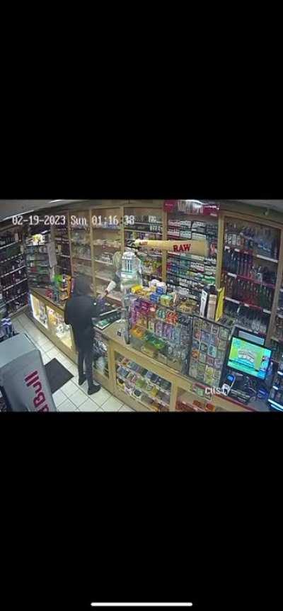 Me, getting robbed at gunpoint last night