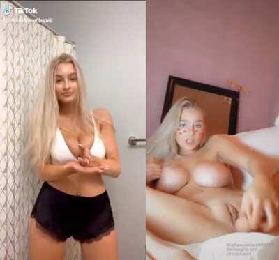 Naked tiktoker @csblondebombshell from Onlyfans