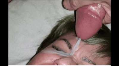 Nut ricochet, drained my balls onto her eyelids