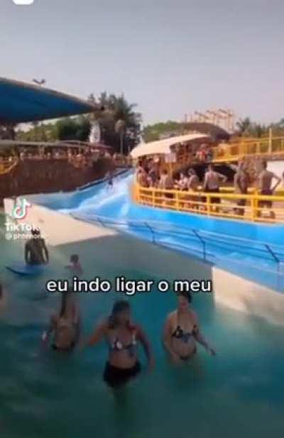 My water slide people need me, I must go. Goodbye.